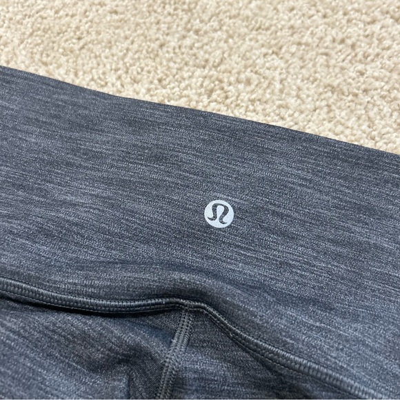 Lululemon Wunder Under Size 6 High Rise Leggings In Heather Grey - Picture 5 of 7
